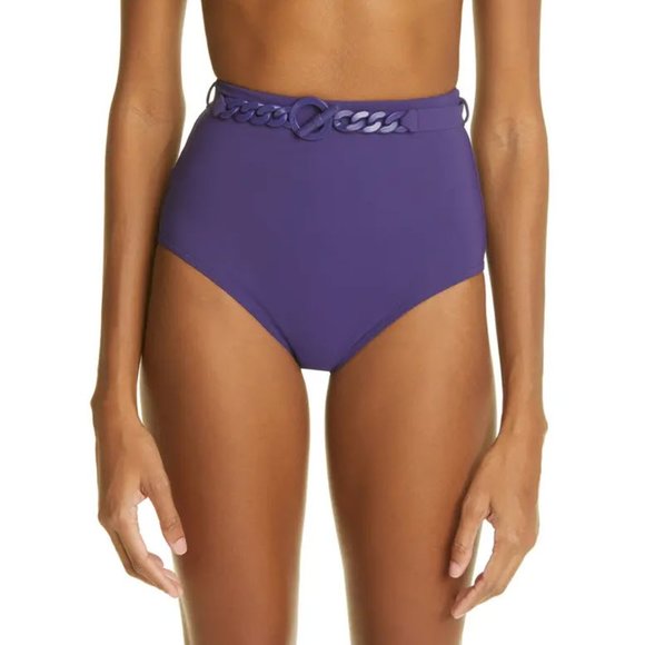 ZIMMERMANN Tropicana Chain-embellished Bikini Bottoms Sz 3/US 8-10